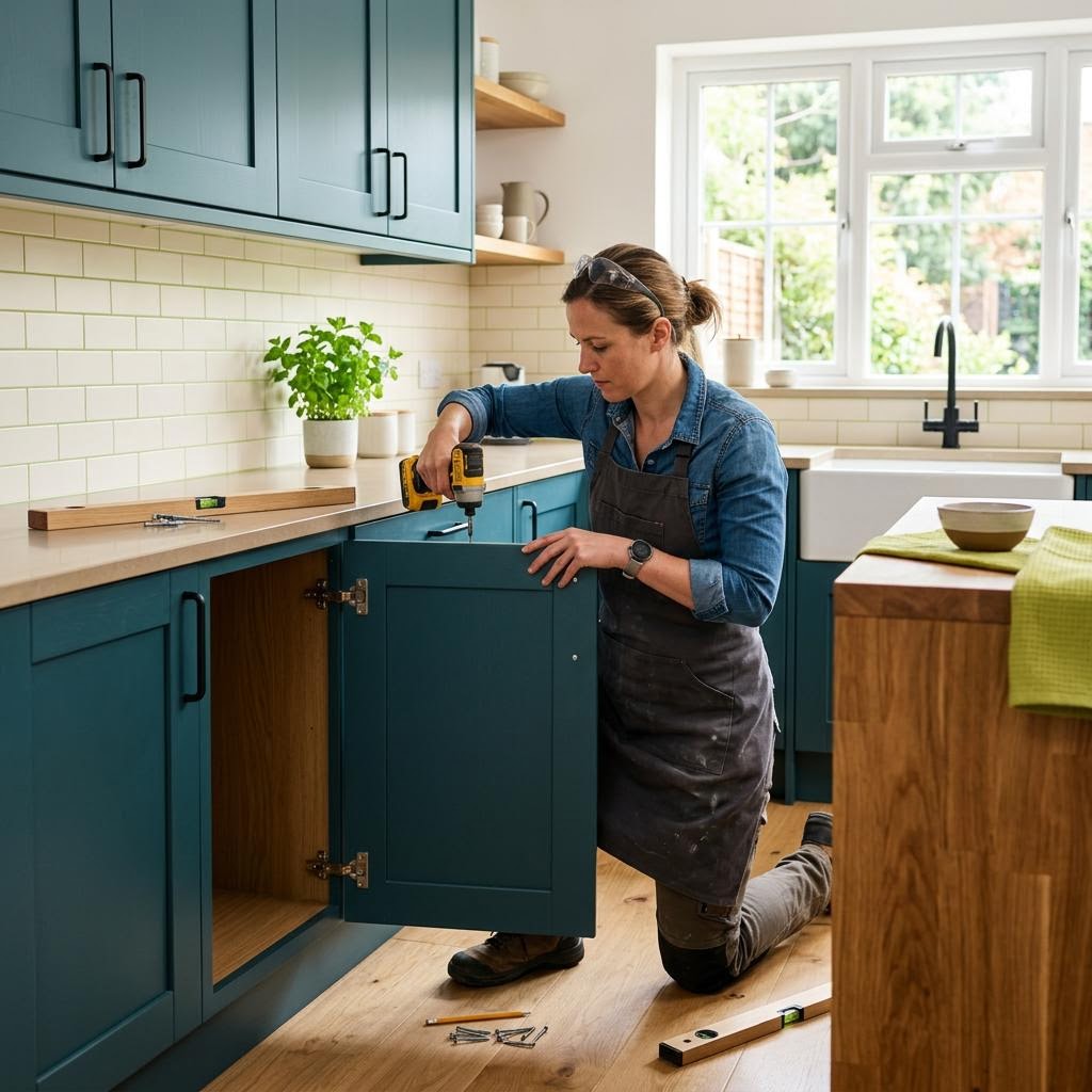 Home Services professionals serving kitchen remodeling customers
