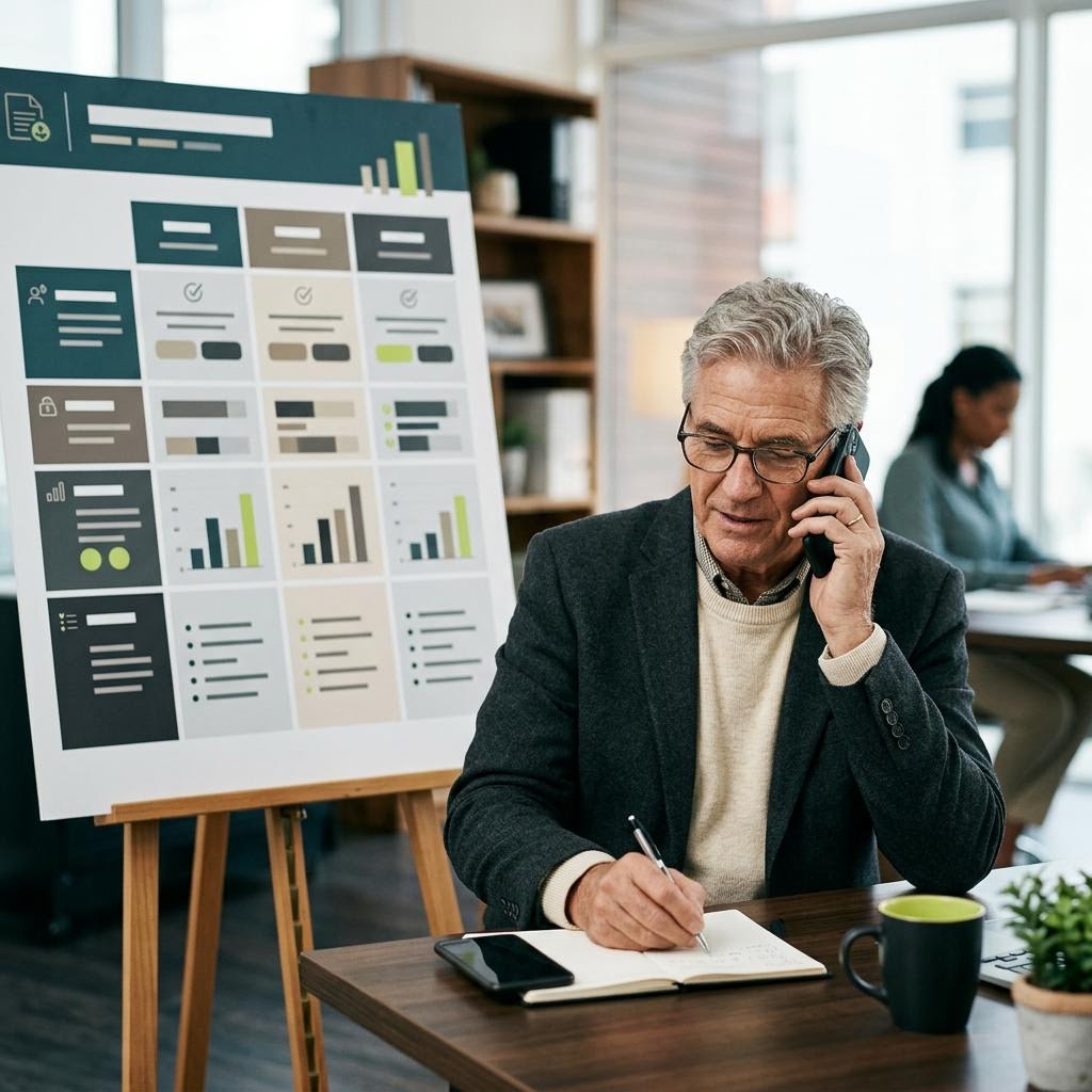 Insurance professionals serving medicare supplements customers